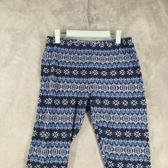 PINK REPUBLIC Holiday Legging Size XL(16-18)Geometric Floral Knit Casual - Picture 2 of 12